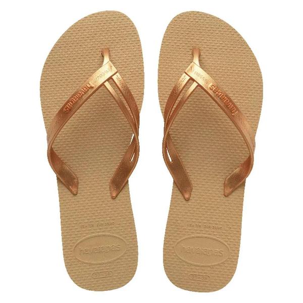 SANDALIA HAVAIANAS ELEGANCE PRINT DOURAD