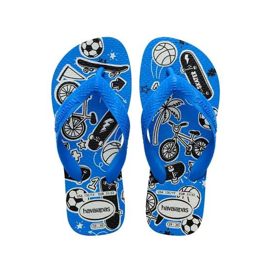 SANDALIA HAVAIANAS KIDS ATHLETIC BCO/AZUL 27/8