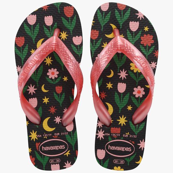 HAVAIANAS KIDS TOP FLORES 23/24 PRETO RO