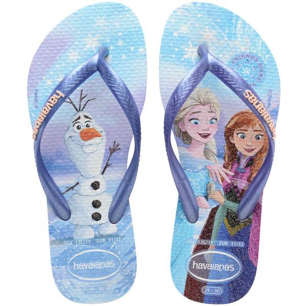 SAND HAVAIANAS KIDS SLIM PRINC AZUL/AZUL LAV 31/32
