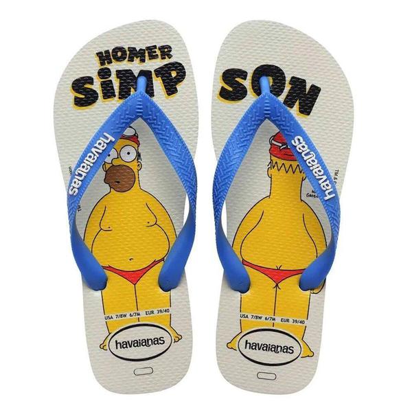SAND HAVAIANAS SIMPSONS 39/40 BRC/AZUL