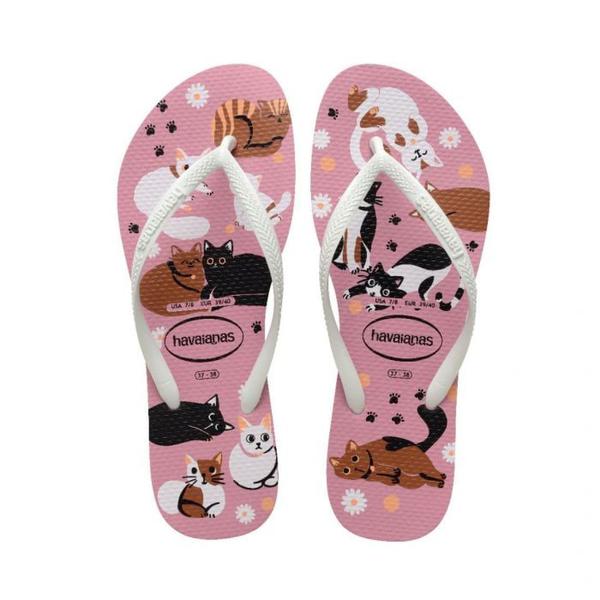 SANDALIA HAVAIANAS SLIM PETS ROSA CHIFFON 39/0