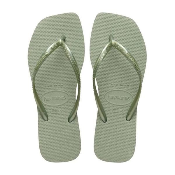 HAVAIANAS SLIM SQUARE SMOKE GREEN 39/40