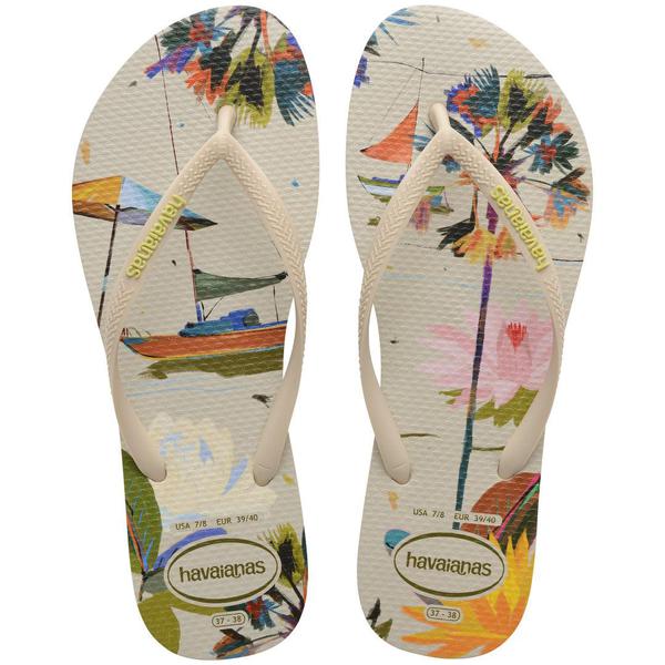 HAVAIANA SLIM SUMMER BLISS BEGE PALHA 33/34