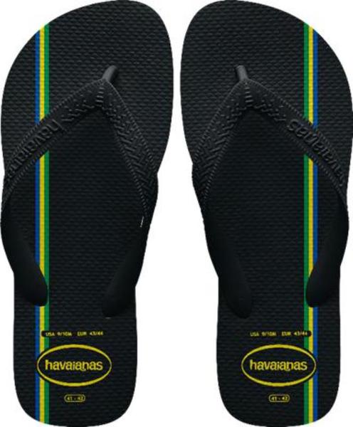SANDALIA HAVAIANA TOP BRASIL VIBES PRETO PRE 37/38
