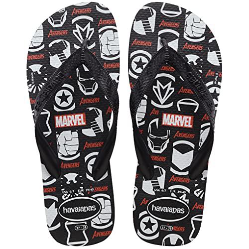SAND HAVAIANAS TOP MARVEL 39/40 LOGOMANIA PRETO