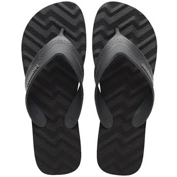SAND HAVAIANAS TRACK WAVES 39/0 PRETO/CINZA CHUMBO