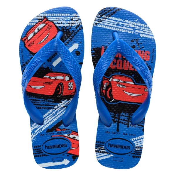 SANDALIA HAVAIANAS INFANTIL CARS AZUL AZUL 33 34
