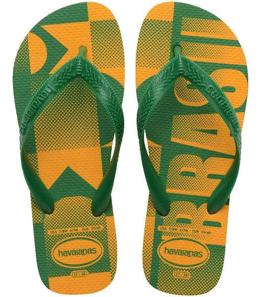 HAVAIANAS VAI BRASIL KIDS AMARELA 30