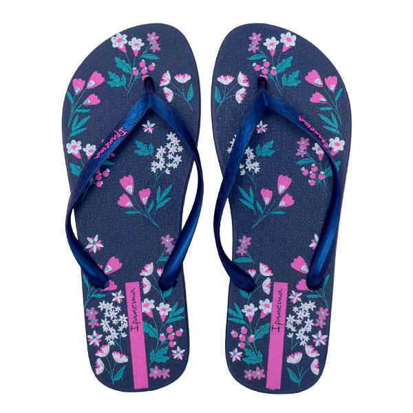 Sandalia Ipanema Oasis Fem Ad Pto/Az Perola/Lilas
