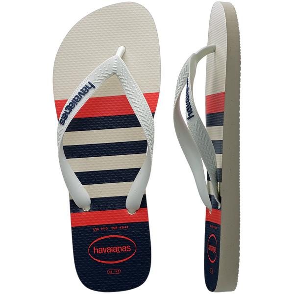 HAVAIANA TOP NAUTICAL BRANCO MARINHO 35/36