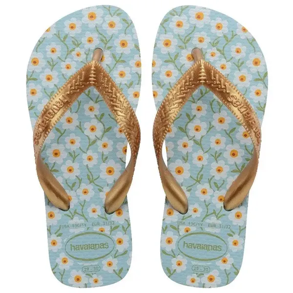 HAVAIANAS KIDS TOP FLORES 29/30 AZUL DOU