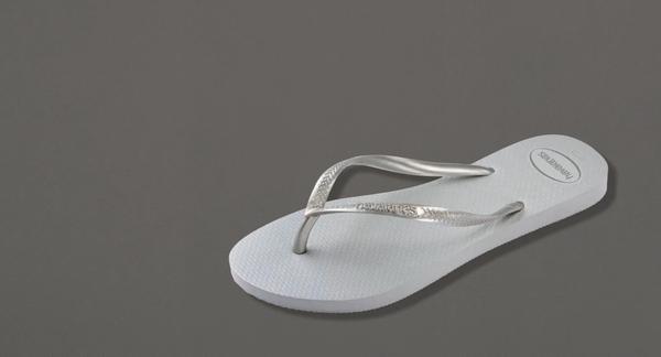 SAND HAVAIANAS SLIM GLOSS AD 37/38 CINZ/GELO