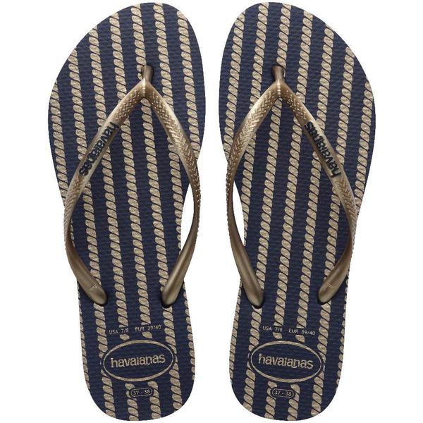 HAVAIANAS FEM SLIM NAUTICAL 39/40 MAR RO