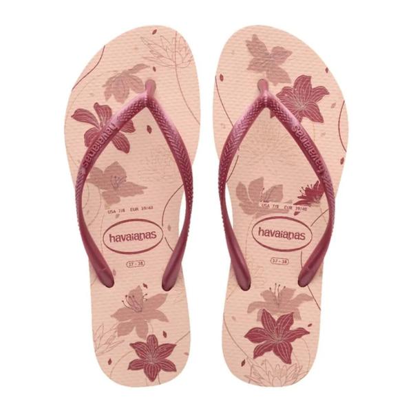 SANDALIA HAVAIANA SLIM ORGANIC ROSA DOURADO 35/36