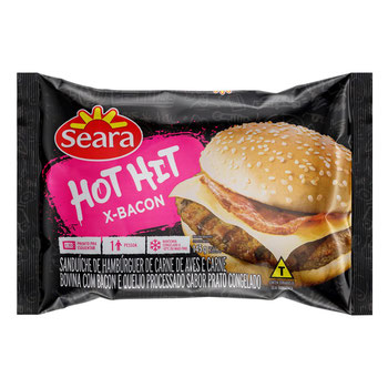SANDUICHE DE HAMBURGUER SEARA X BACON 14