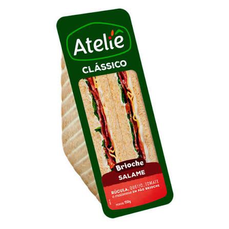 SANDUICHE C/PAO INTEGRAL MANIA FOODS SALAME 140G