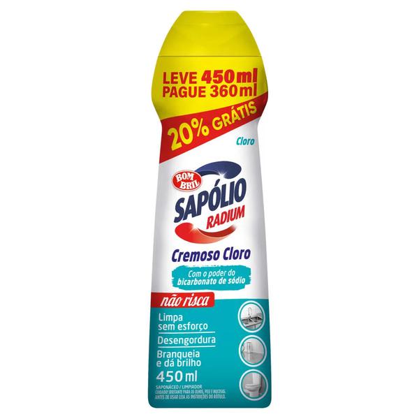 SAPOLIO RADIUM CREM.CLORO 450ML 20%