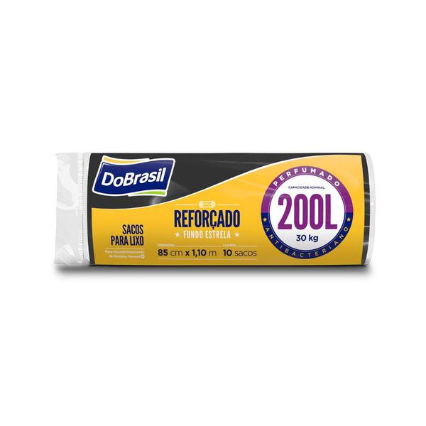 SACO LIXO DOBRASIL REFORCADO 200L 10UN