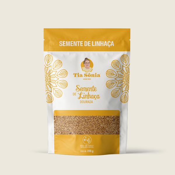 SEMENTE LINHACA TIA SONIA 200G DOURADA 