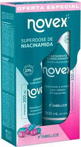 KIT REVITAY NOVEX SH. + COND. SUPERDOSE DE NIACINAMIDA 300ML