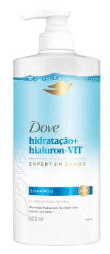 SHAMPOO DOVE HIDRATACAO HIALURON-VIT 600ML
