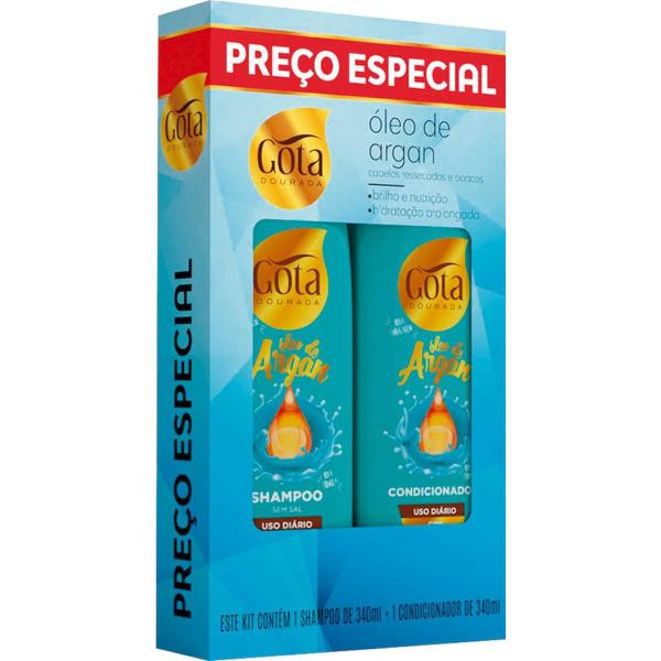 Kit Gota Dourada Sh Cond Oleo Argan