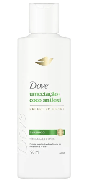 SHAMPOO DOVE UMECTACAO+COCO 190ML