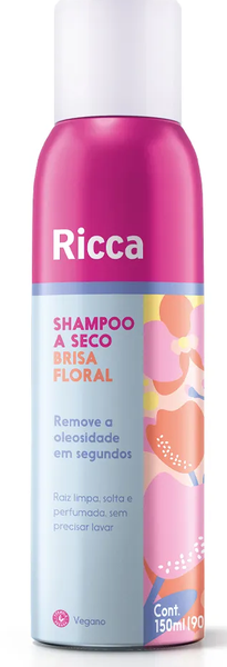 SHAMPOO A SECO BRISA FLORAL RICCA 150ML