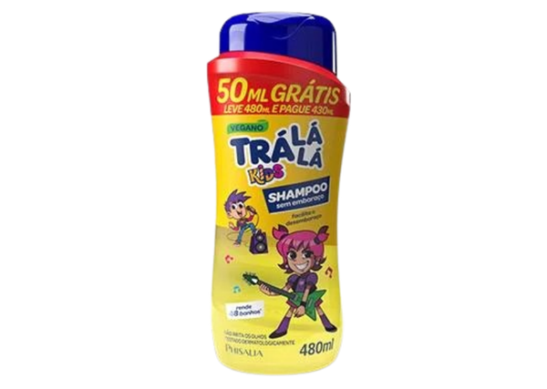 SHAMPOO TRALALA SEM EMBARAC 480ML L+P-