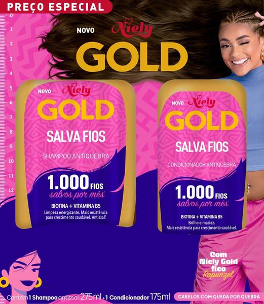 KIT SH+CD GOLD SALVA FIOS 200G