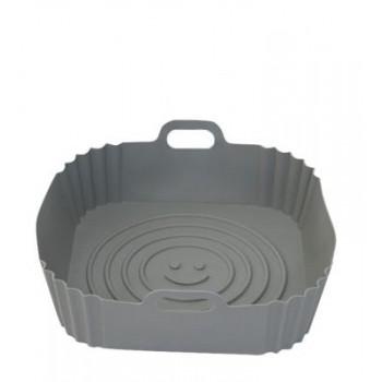 SILICONE  PANELA P AIR FRYER CINZA QUAD 20 X 4,5 CM