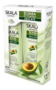 KIT SKALA SH+CO  ABACATE SH+CO 325ML CAD