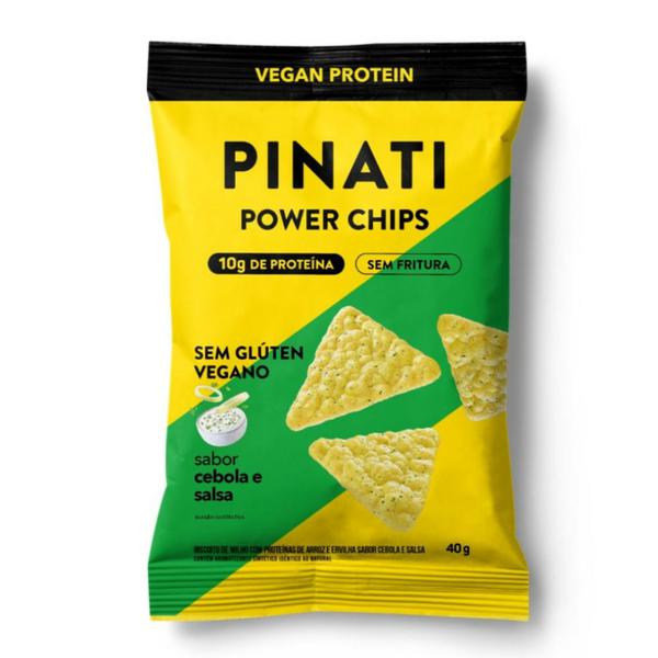 PINATI POWER CHIPS CEBOLA /SALSA VEGANO 40g