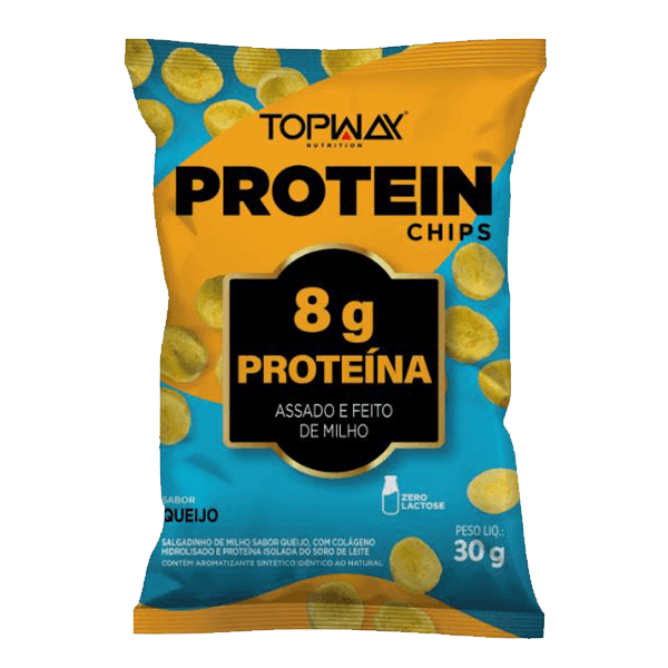 CHIPS PROTEIN TOPWAY 30G QUEIJO