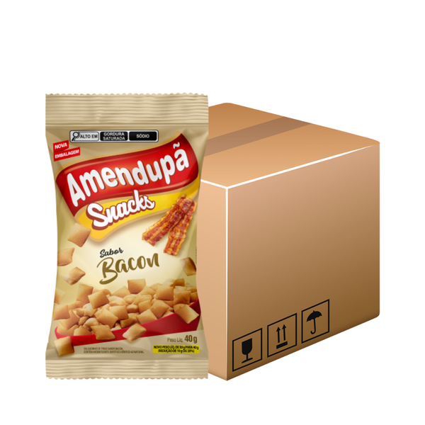 SNACKS AMENDUPA BACON 40G C/20UN