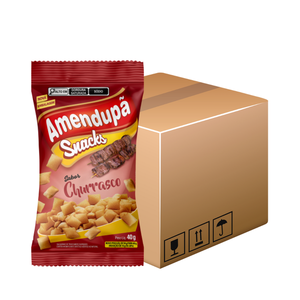 SNACKS AMENDUPA CHURRASCO 40G C/20UN