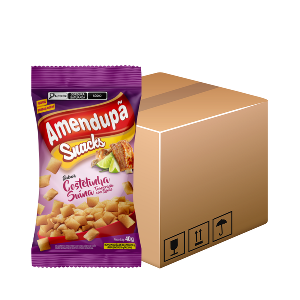 SNACKS AMENDUPA COSTELINHA 40G C/20UN