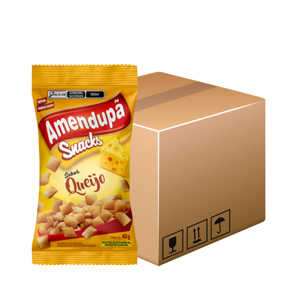 SNACKS AMENDUPA QUEIJO 40G C/20UN