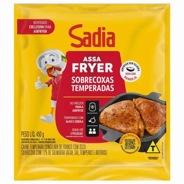 Sobrecoxa Com Osso Congelada Assa Fryer 450g Sadia