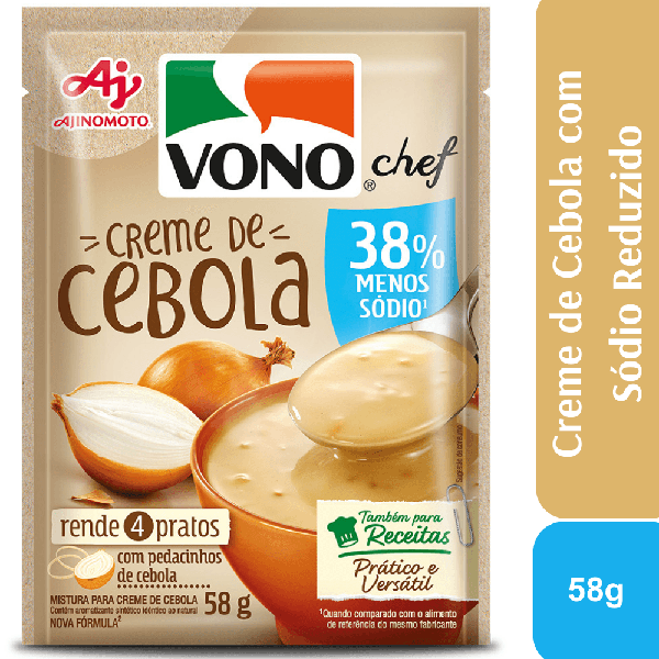 SOPA VONO 58G CREME DE CEBOLA CHEF MENOS