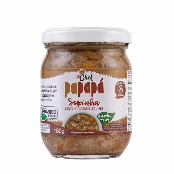 SOPINHA PAPAPA LENTILHA CARNE 180GR