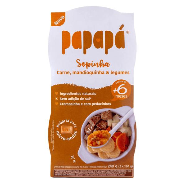 Sopinha Inf Papapa 240g Cx Carne Mandioquinha e Legumes