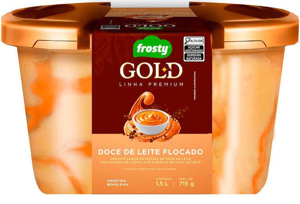 SORVETE FROSTY 1,5L DOCE DE LEITE FLOCADO