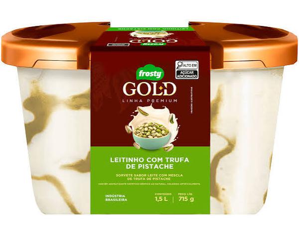 SORVETE FROSTY 1,5L LEITINHO C/TRUFA  PSITACHE