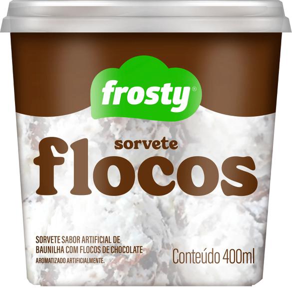 SORVETE FLOCOS 400ML FROSTY