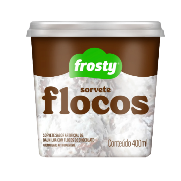 SORVETE FROSTY 400ML FLOCOS