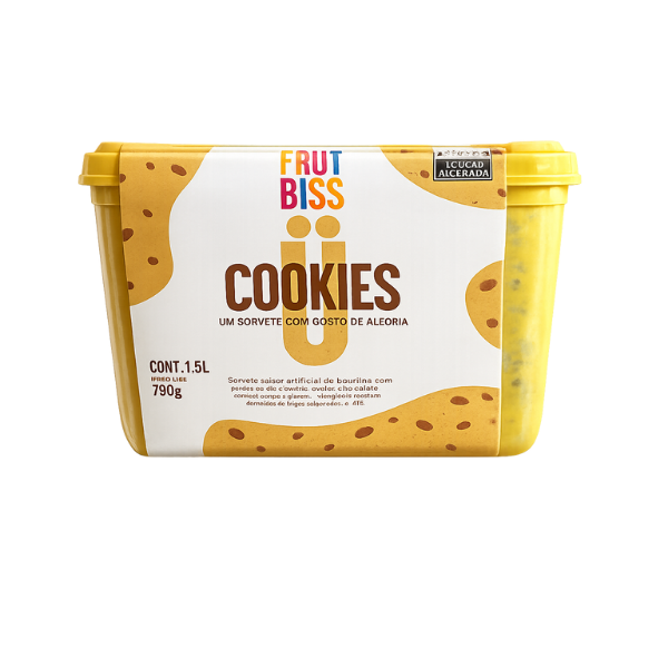 SORVETE FRUT BISS 1,5L COOKIES