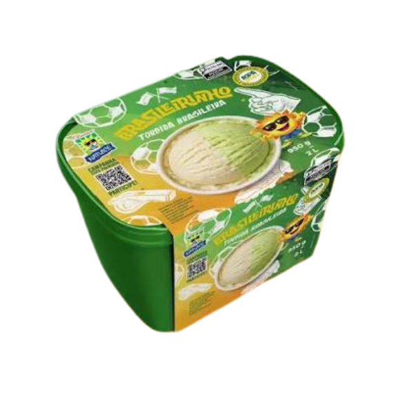 Sorvete Brasil Crem/Pista Natuice 2L