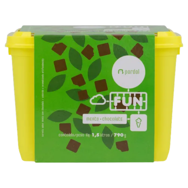 SORVETE PARDAL FUN MENTA+CHOCOLATE 440ML